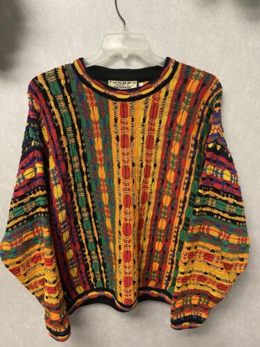 Tundra For Bachrach Sweater Size XL Multi Color Coogi like