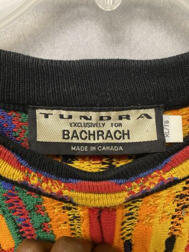 Tundra For Bachrach Sweater Size XL Multi Color Coogi like