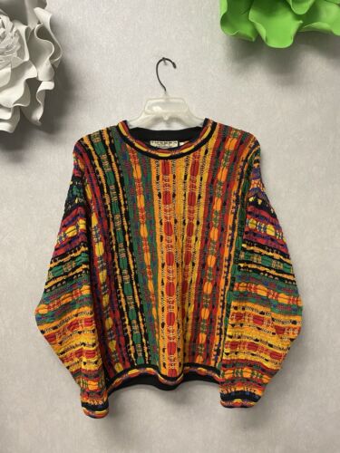 Tundra For Bachrach Sweater Size XL Multi Color Coogi like