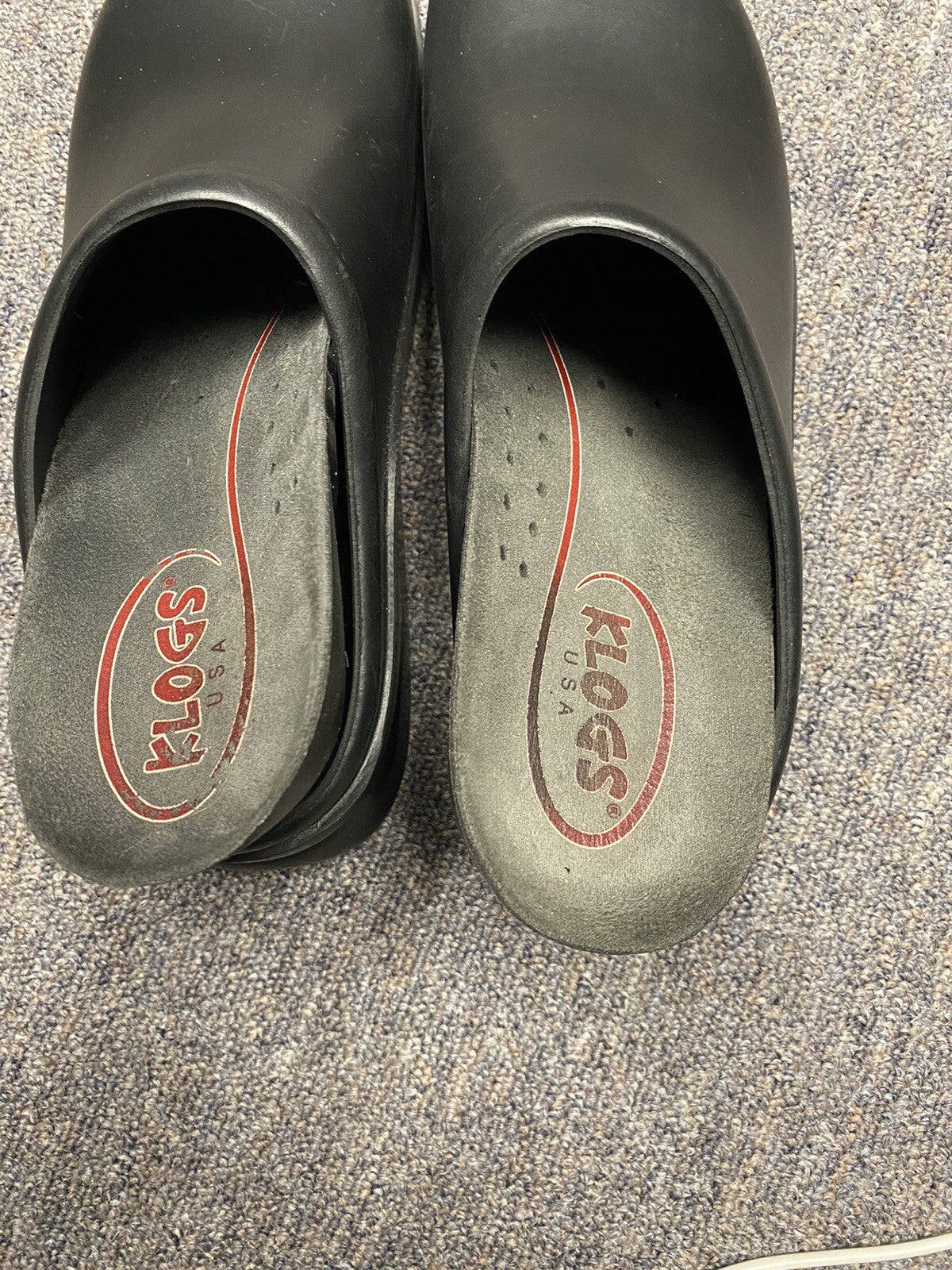 Klogs Black Work Shoes Size 9 Slip-ons with Removable Insert (Lynn03)
