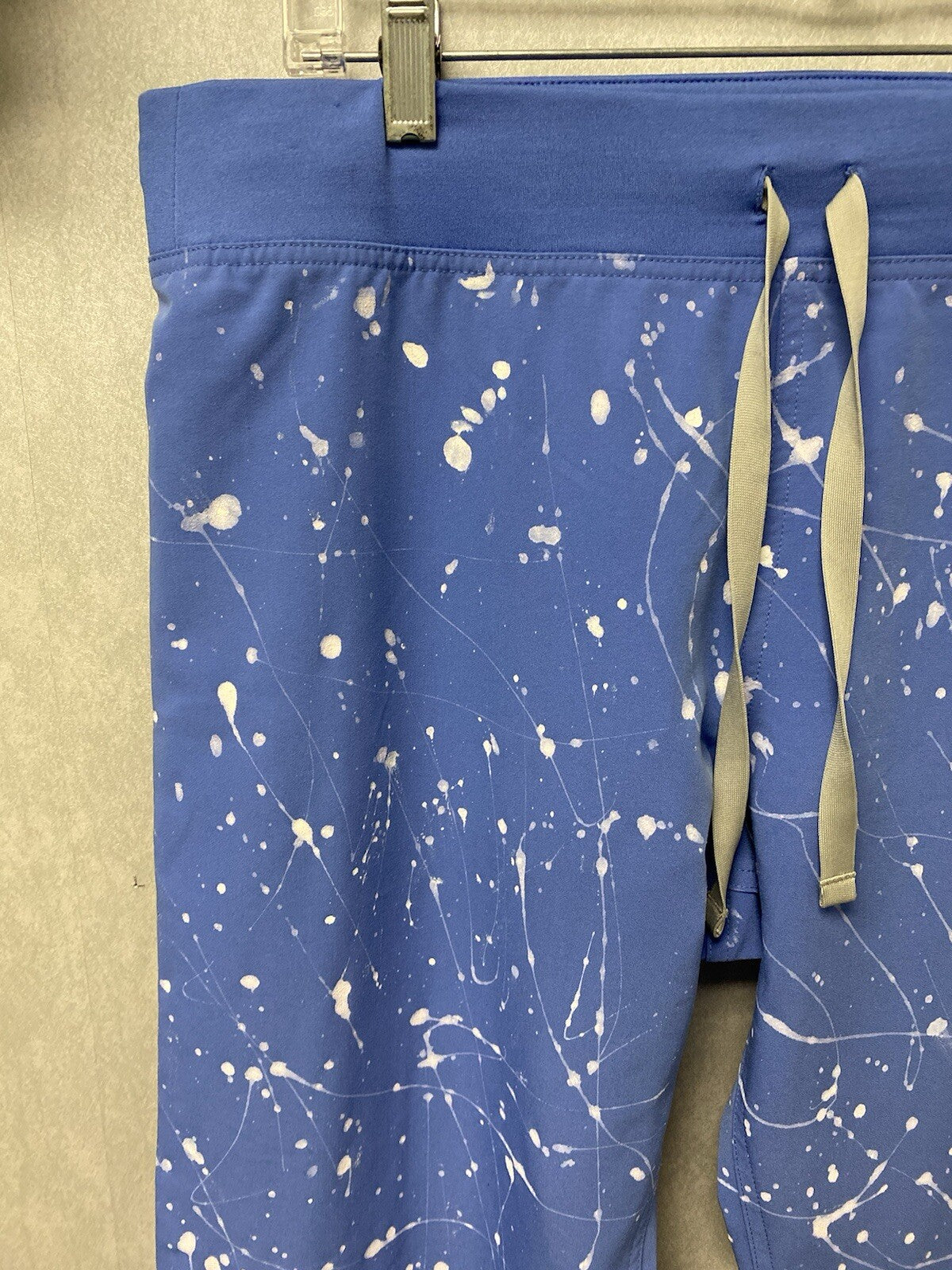 Revamped Figs Scrub Pants Blue/White Size Medium-Handpainted