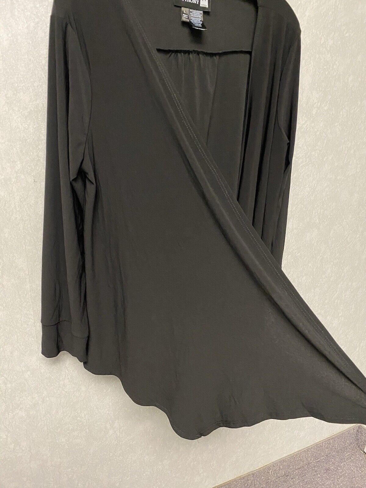 Anthony Original Vintage Black Long Sleeve Size Large Cardigan