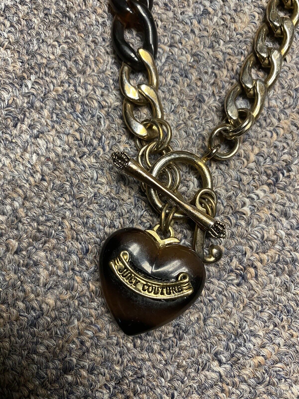 Juicy Couture Root beer Color Necklace And Bracelet Set