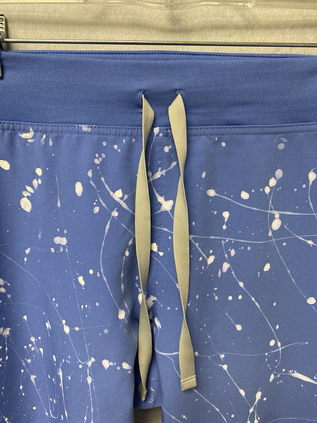 Revamped Figs Scrub Pants Blue/White Size Medium-Handpainted