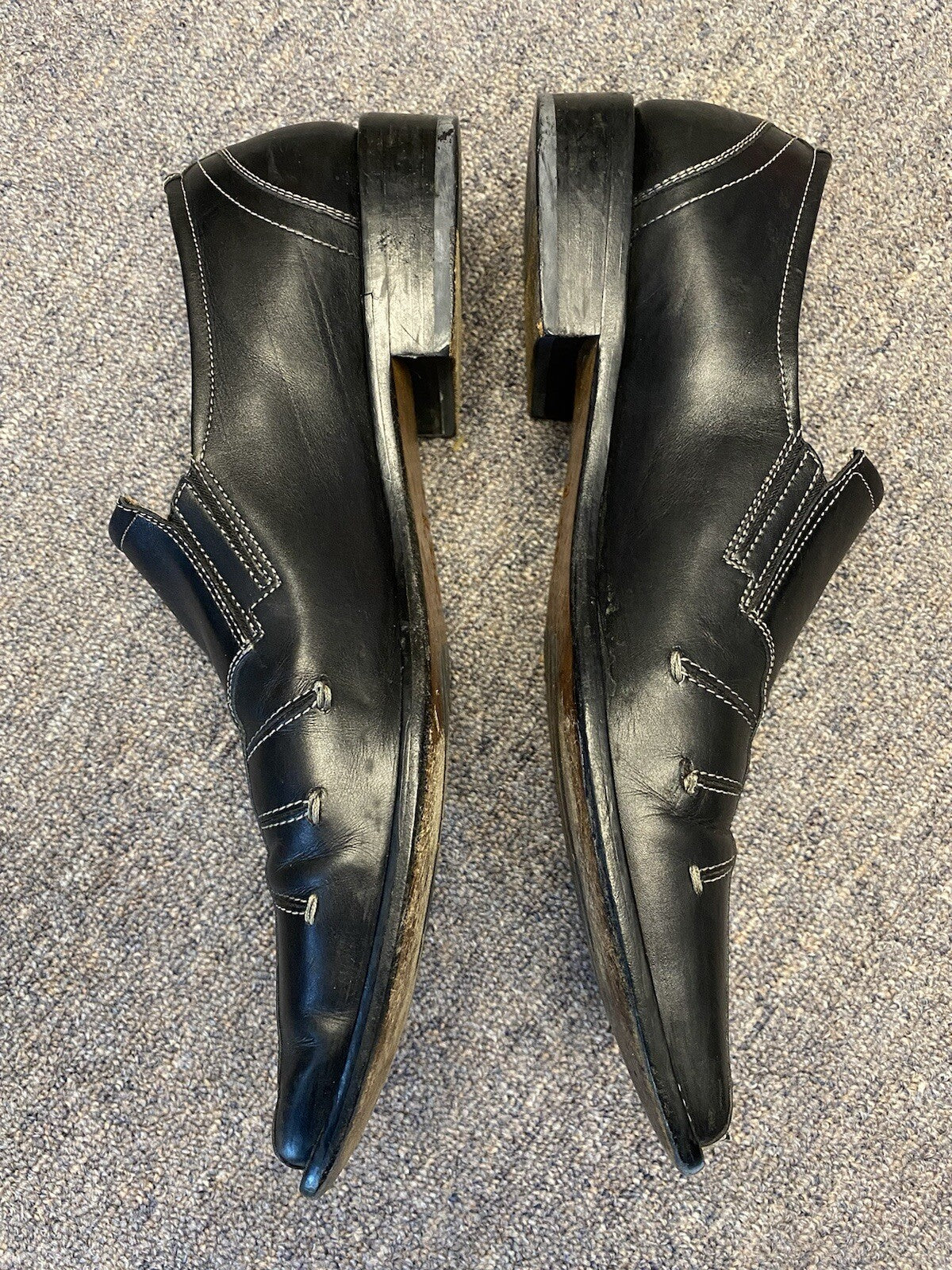 Gino Rossi Black Men Size 44 EUR 11M US Loafer Leather Dress Shoes