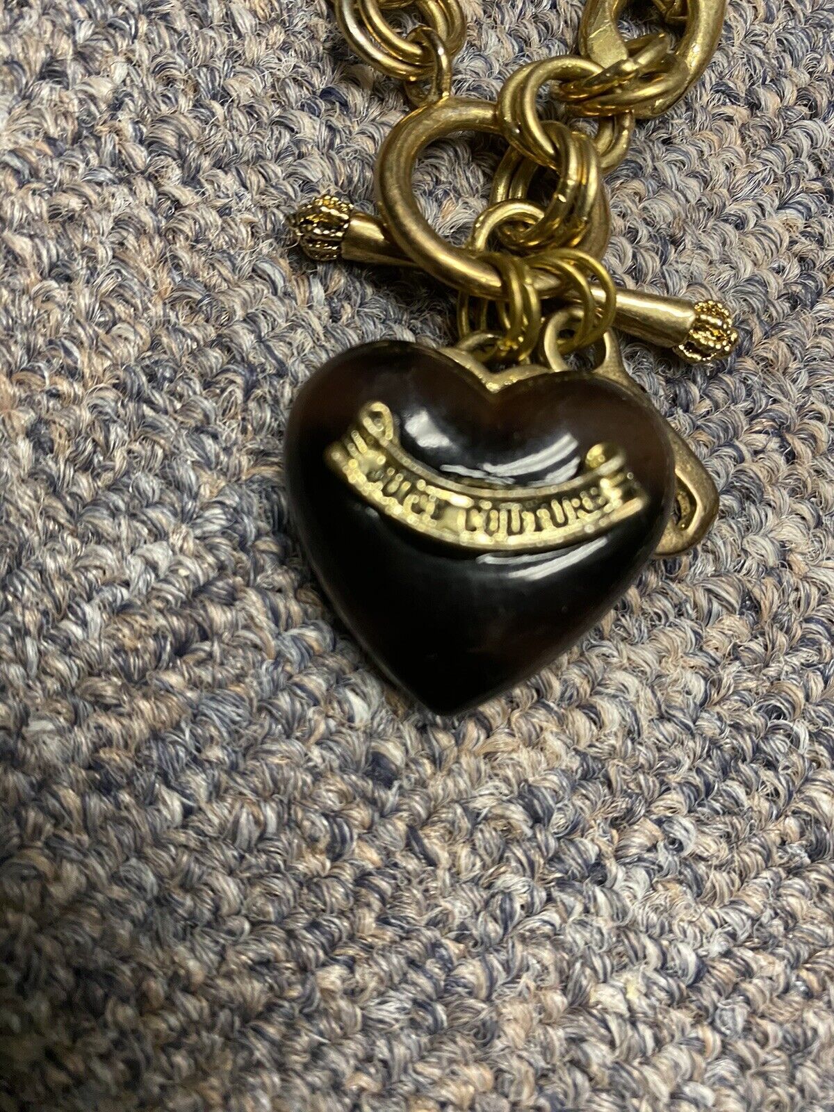 Juicy Couture Root beer Color Necklace And Bracelet Set