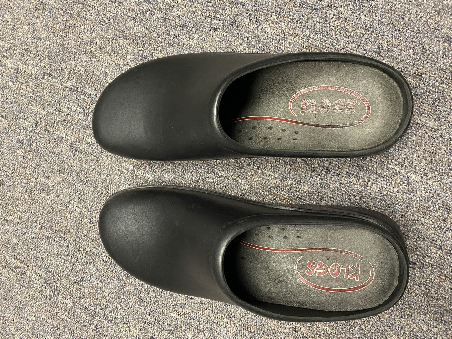 Klogs Black Work Shoes Size 9 Slip-ons with Removable Insert (Lynn03)