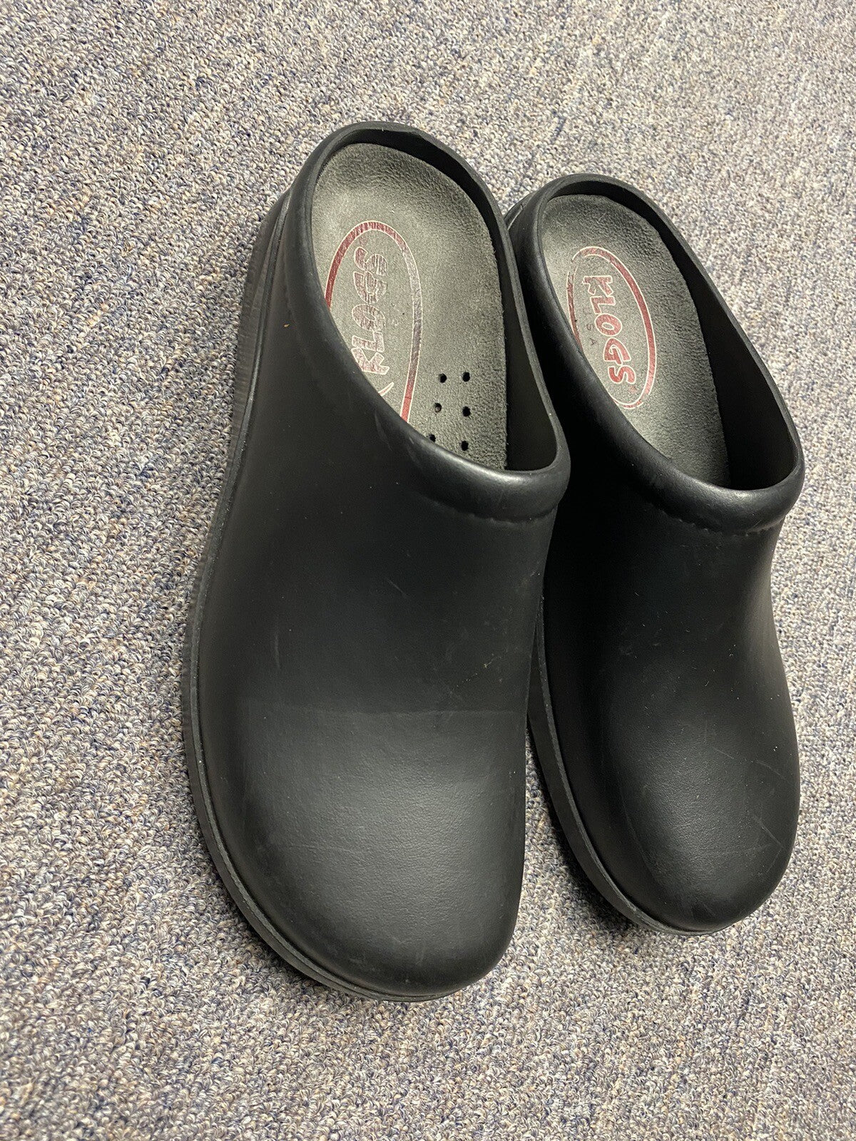 Klogs Black Work Shoes Size 9 Slip-ons with Removable Insert (Lynn03)
