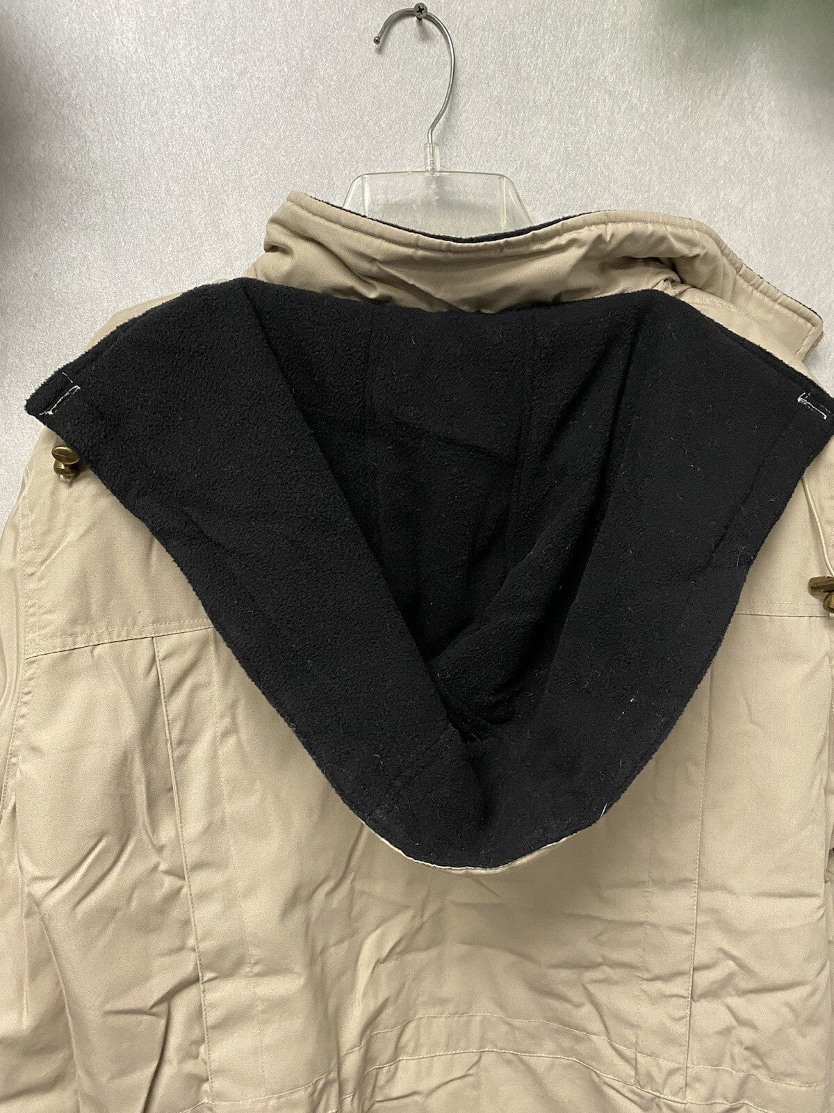 Tudor Court Beige Jacket Hooded And Reversible Size 3x