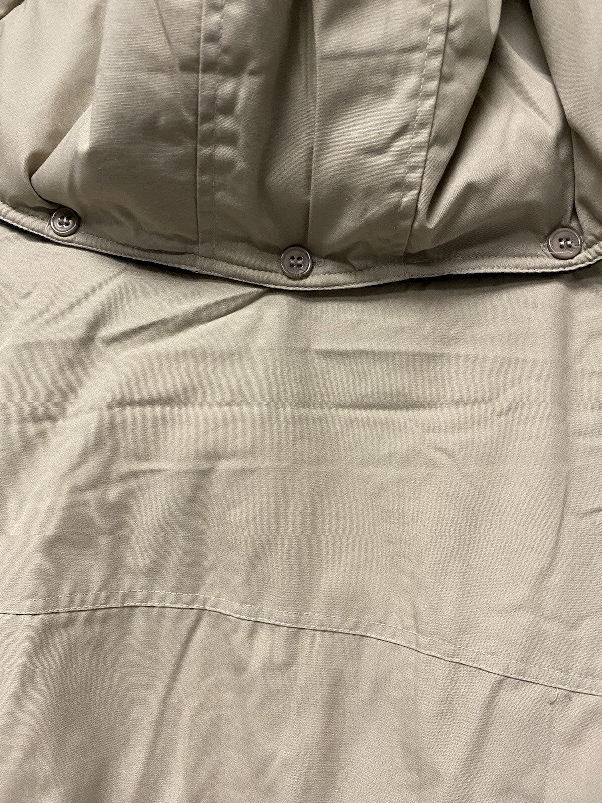 Tudor Court Beige Jacket Hooded And Reversible Size 3x