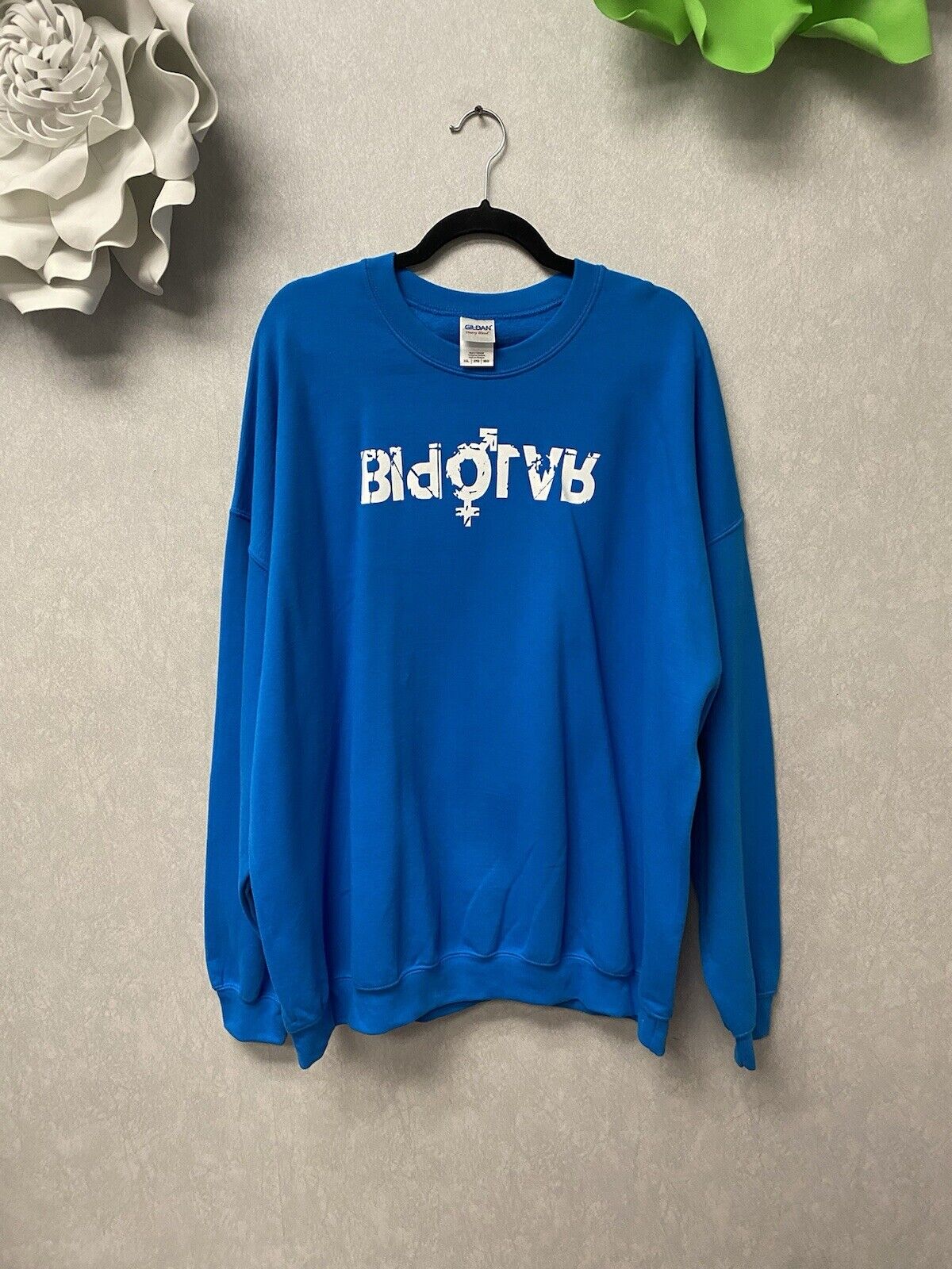 Bipolar Blue Sweatshirt Size 3XL