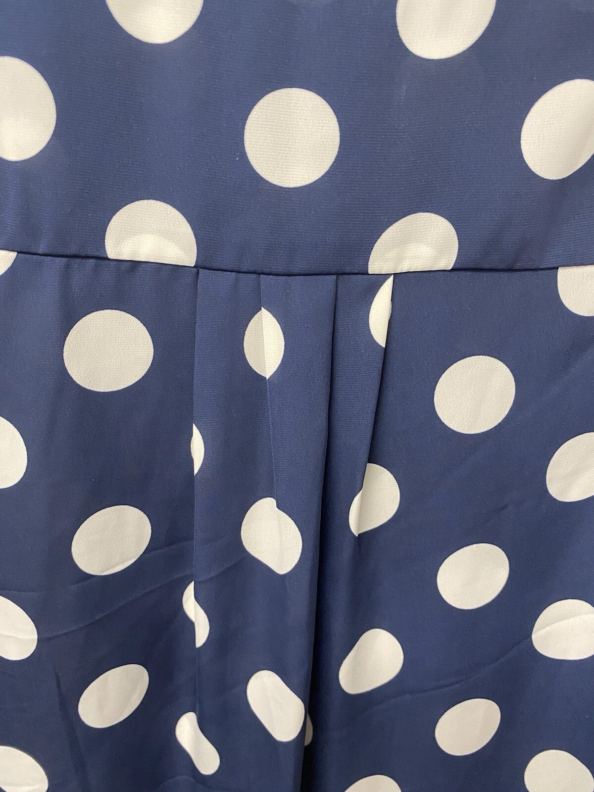 Pixley Blue/White Polka Dot Top Size XL