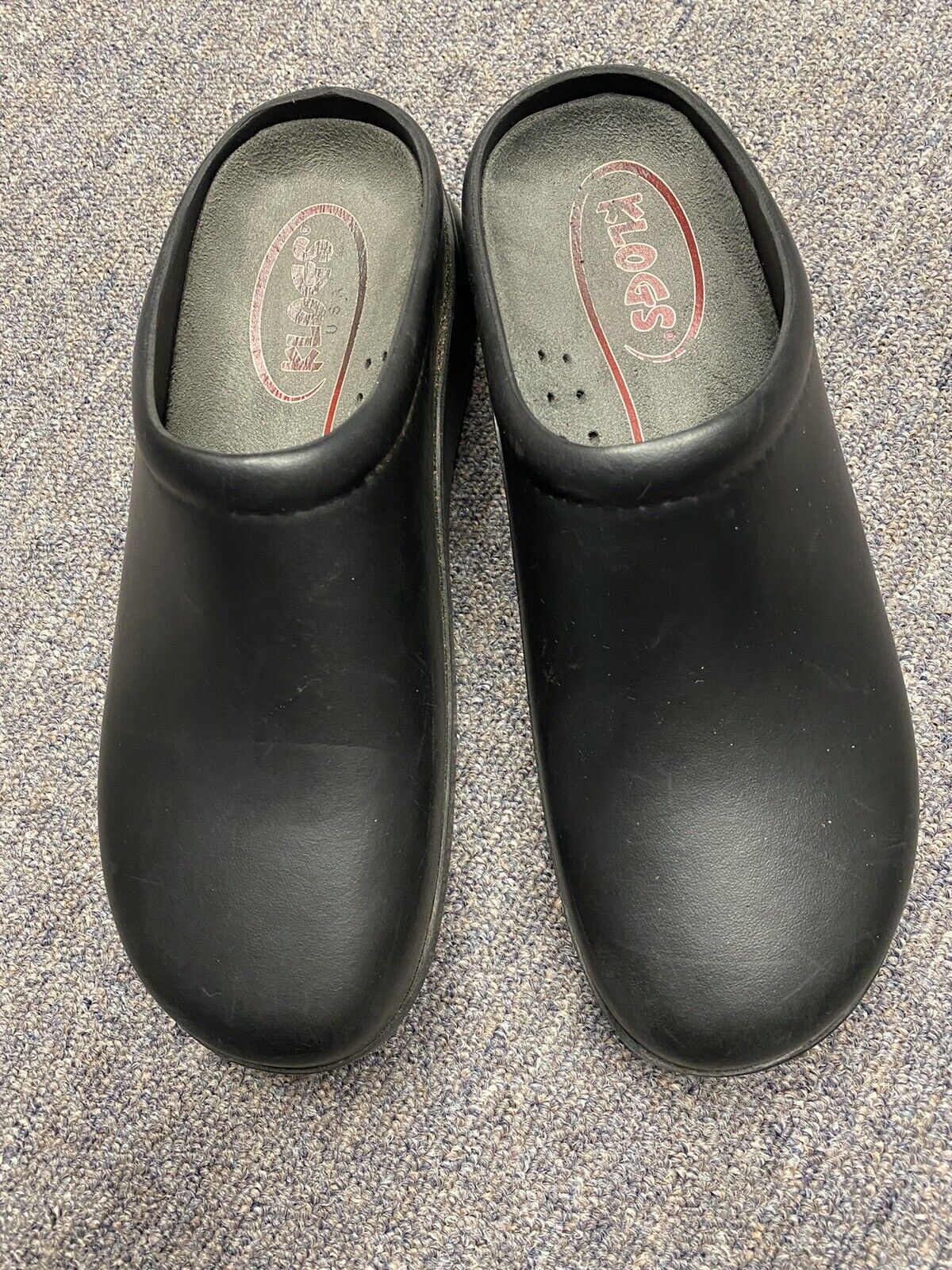 Klogs Black Work Shoes Size 9 Slip-ons with Removable Insert (Lynn03)