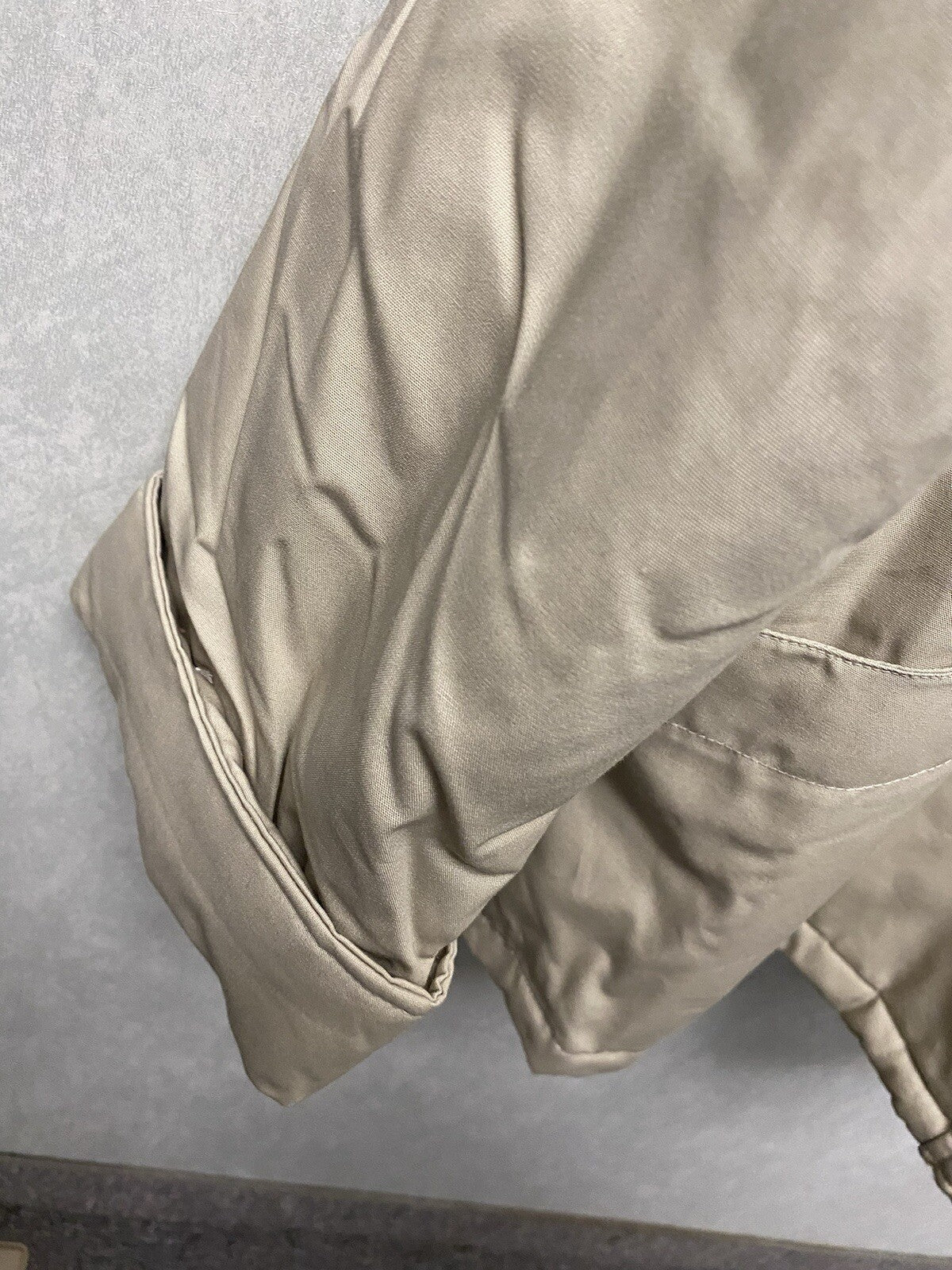 Tudor Court Beige Jacket Hooded And Reversible Size 3x