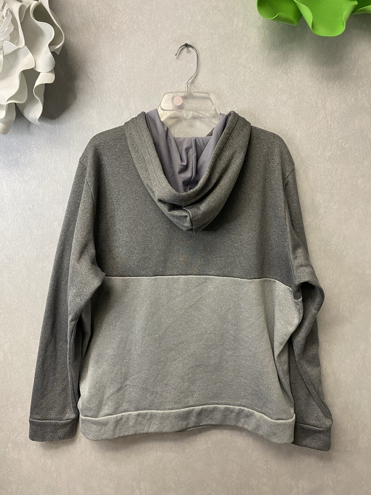 North Face Men's Pullover Hoodie Sweatshirt Medium Gray/ Black Size XL