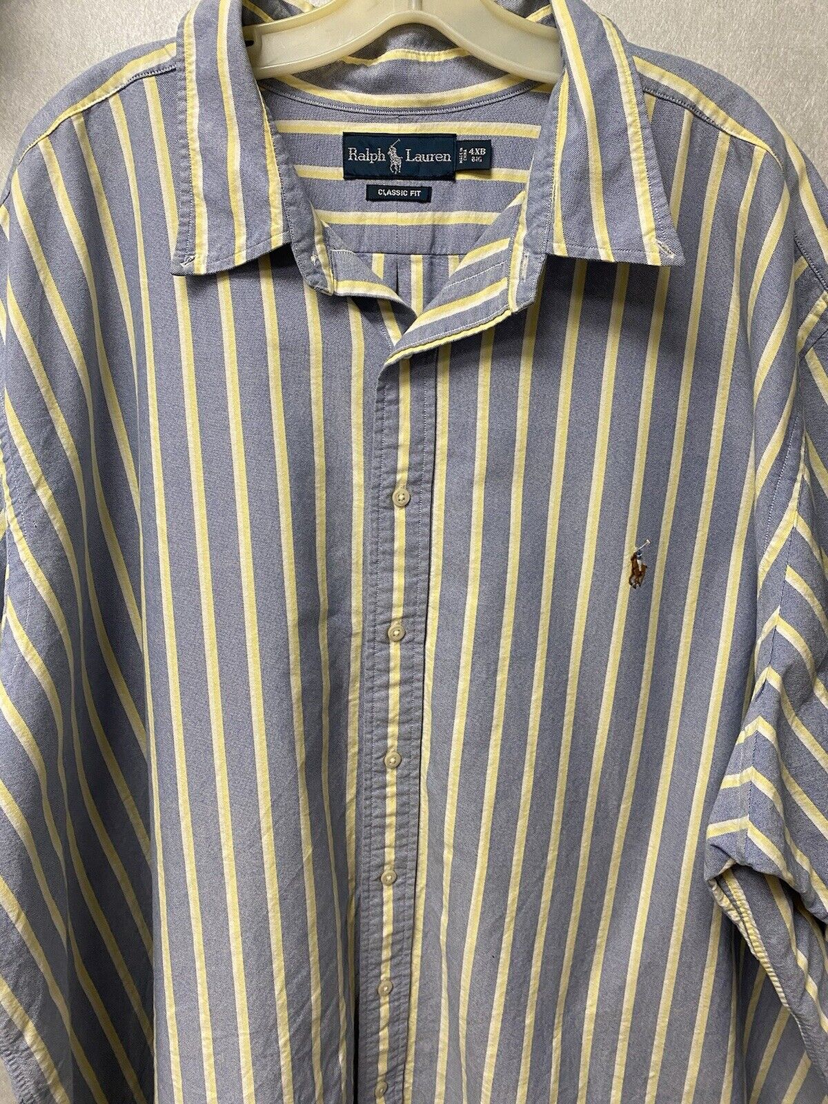 Ralph Lauren Blue/Yellow/ White Button up Shirt Size 4XB