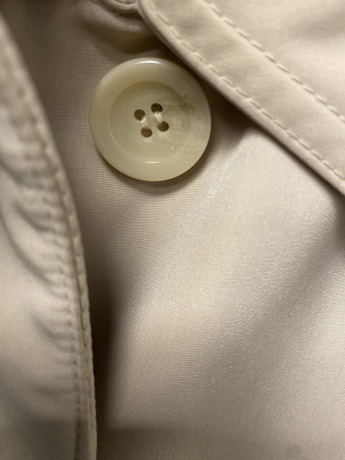 Liz Claiborne Outerwear Beige Trench Coat Jacket Lined Womens Size Large