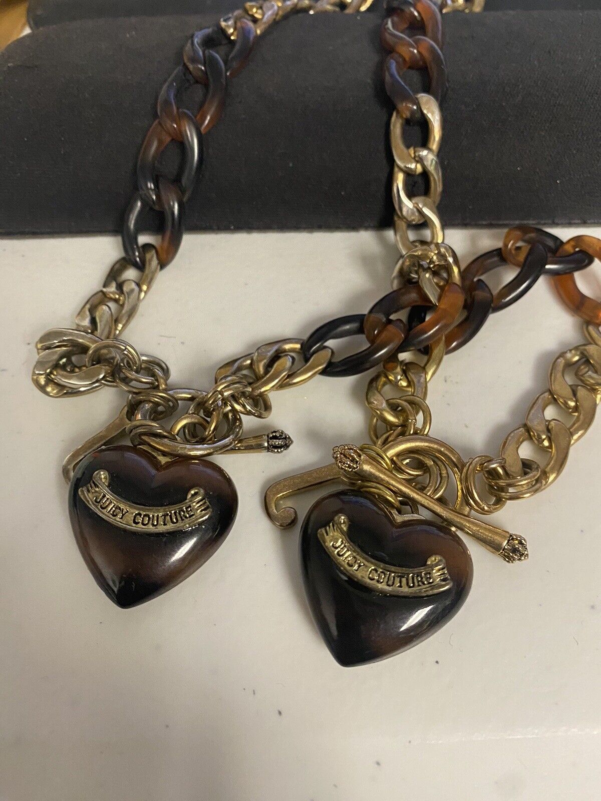 Juicy Couture Root beer Color Necklace And Bracelet Set