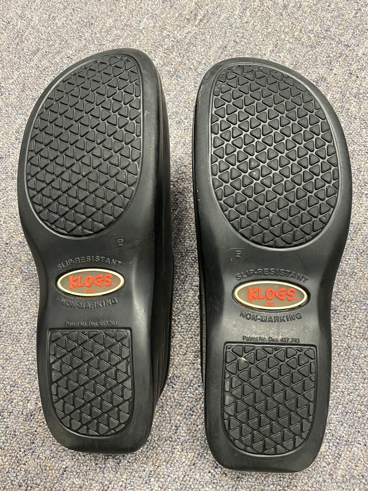 Klogs Black Work Shoes Size 9 Slip-ons with Removable Insert (Lynn03)
