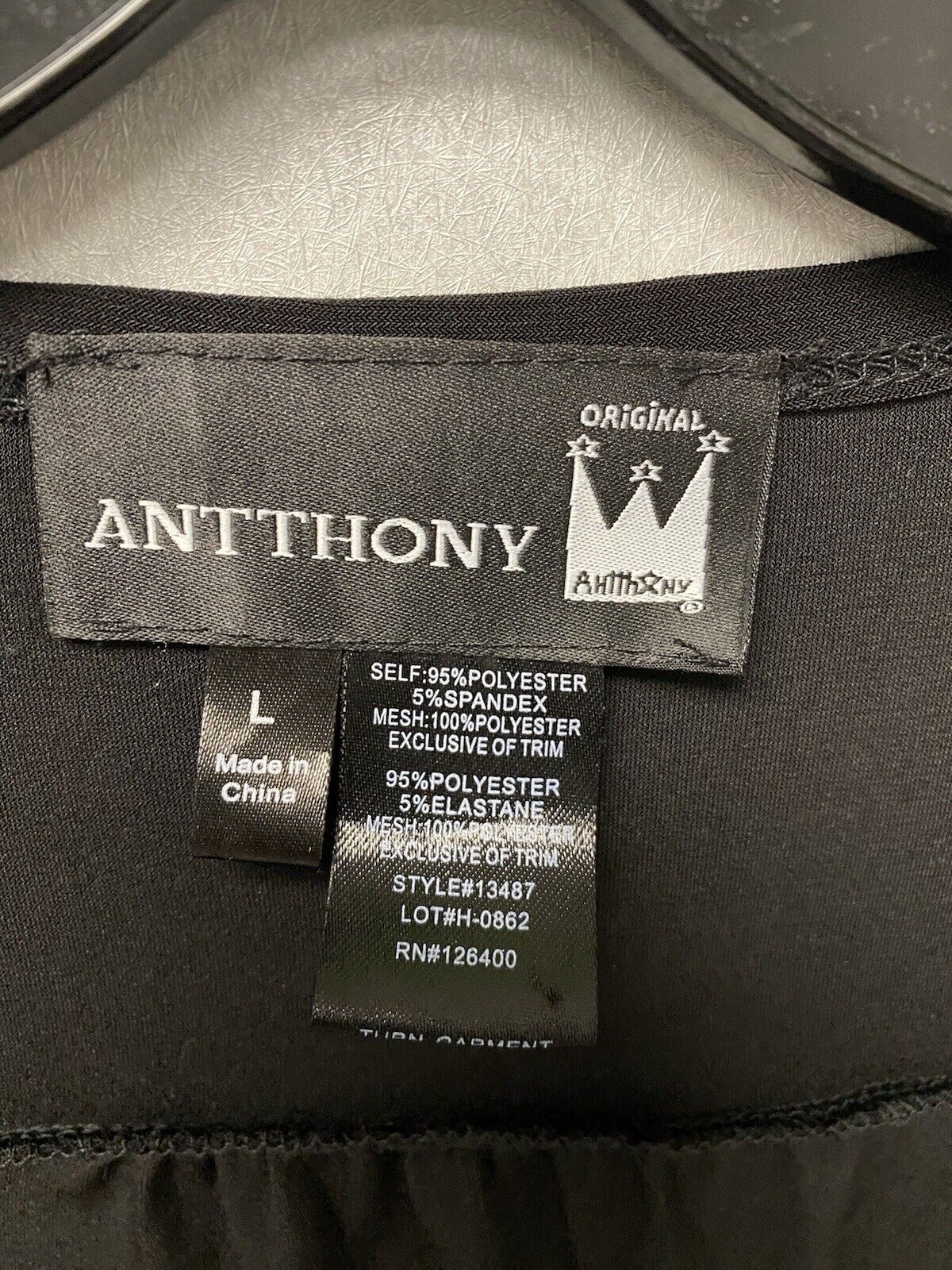 Anthony Original Vintage Black Long Sleeve Size Large Cardigan