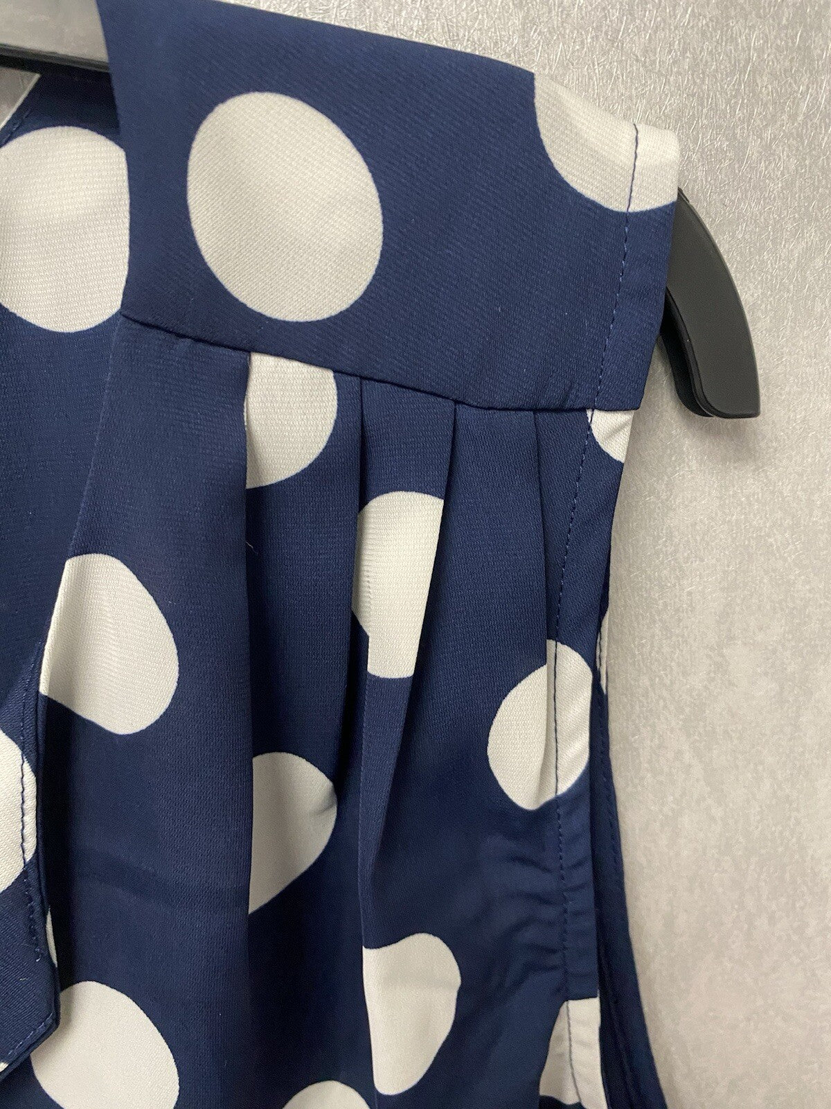 Pixley Blue/White Polka Dot Top Size XL