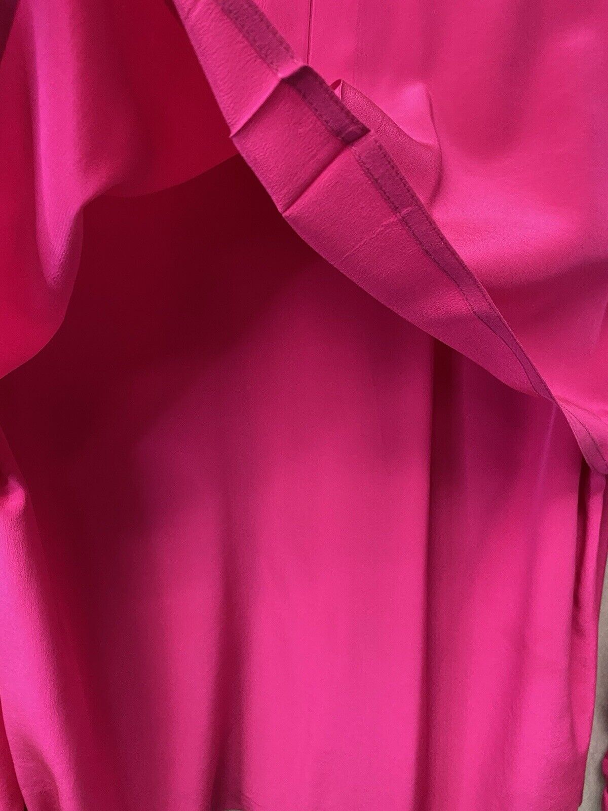 Vintage YL Studio 100% silk Pink Size 12 gold buttons With Cuffs