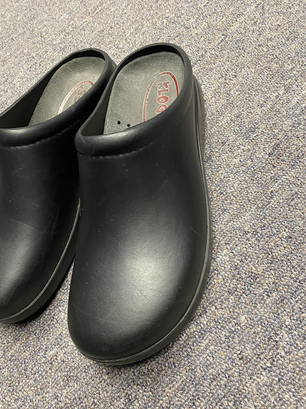 Klogs Black Work Shoes Size 9 Slip-ons with Removable Insert (Lynn03)