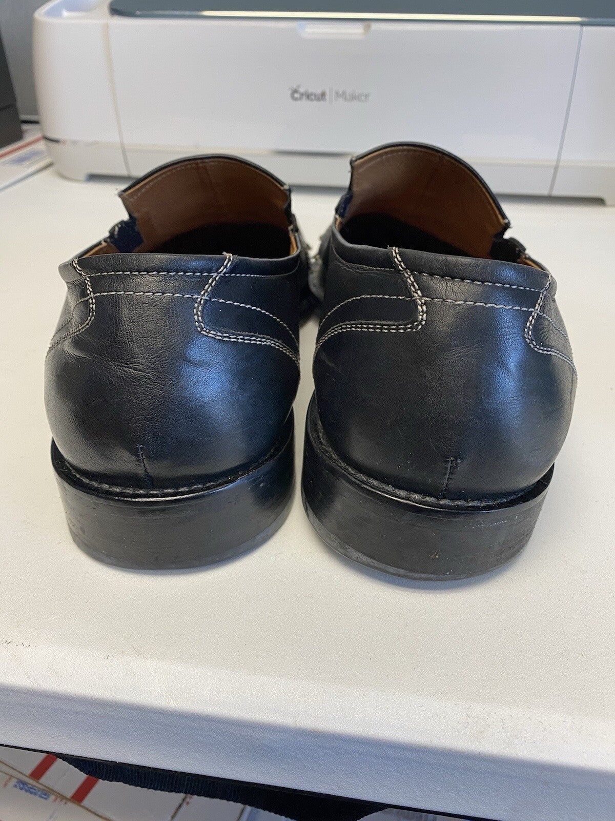 Gino Rossi Black Men Size 44 EUR 11M US Loafer Leather Dress Shoes