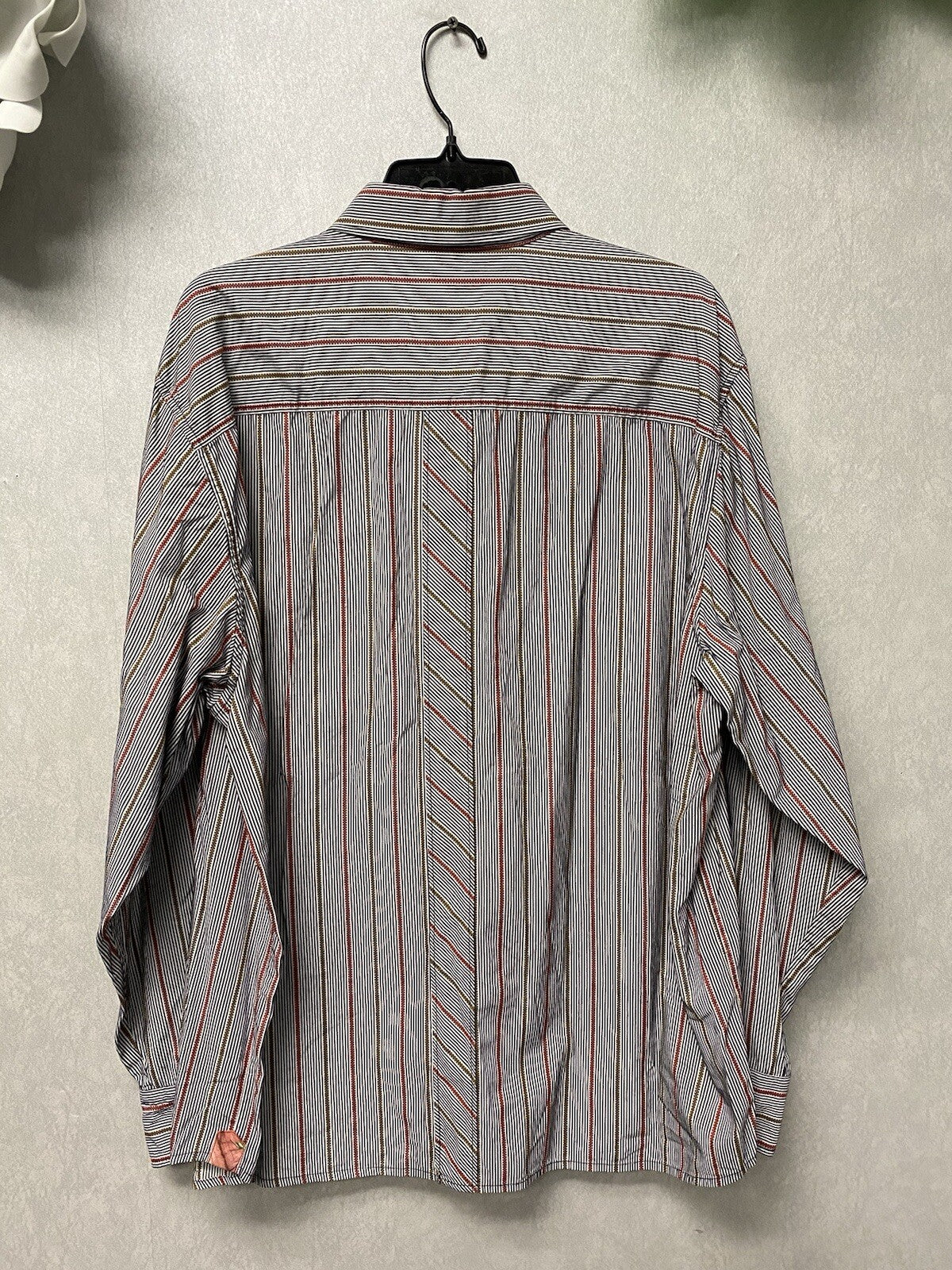Tommy Bahama Red/Blue Men's Shirt Long Sleeve Striped Size XL