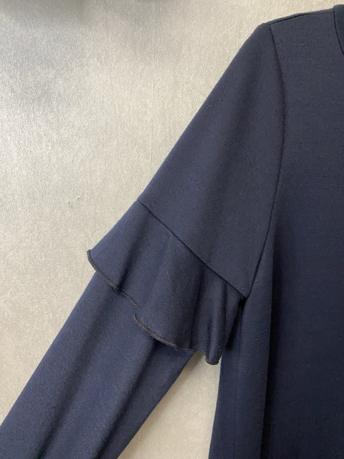 Pixi & Ivy Navy Dress with Ruffle Sleeves Size Small