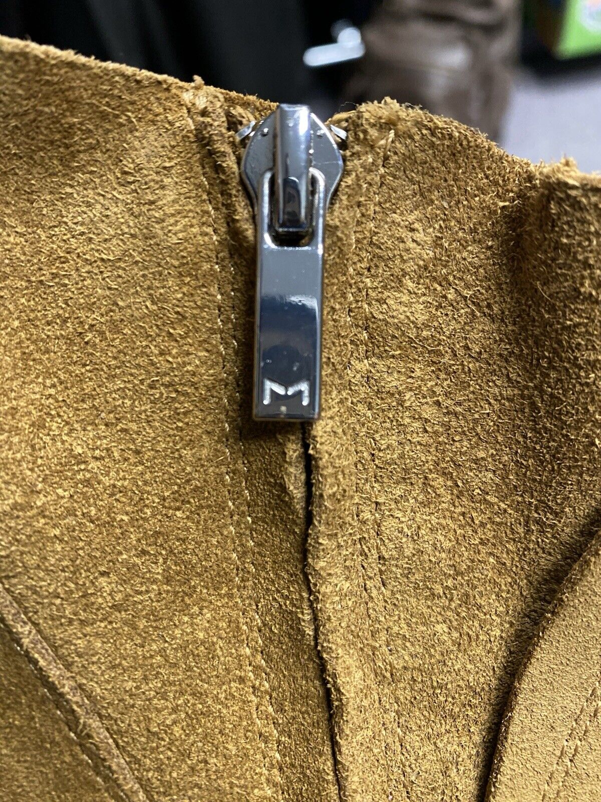 Marc Fisher Tan Suede Fringed Booties Size 8.5