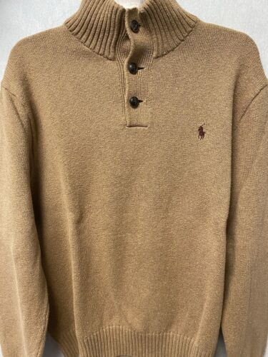 Ralph Lauren Polo Tan Sweater Size XL