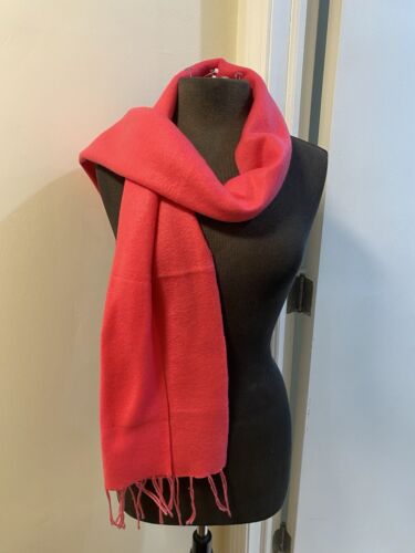 Super Star Hot Pink Fringed Scarf