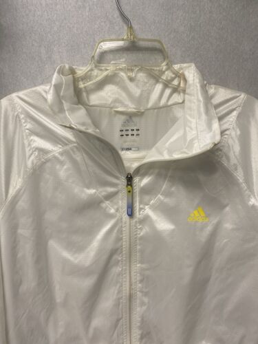 Adidas White Clima365 Windbreaker Jacket Size XL