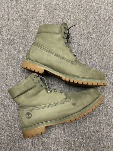 Timberland Boots Color Olive / Military Green Men’s Size 13