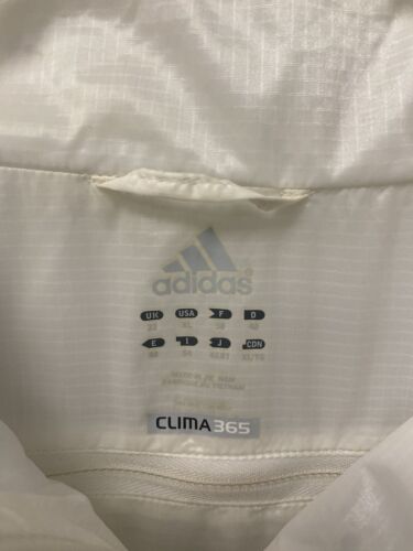 Adidas White Clima365 Windbreaker Jacket Size XL