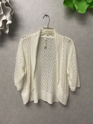 Leo & Nicole Cream Shrug Size XL