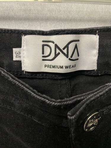 Mens DNA premium Wear distressed Jeans Black 34x30