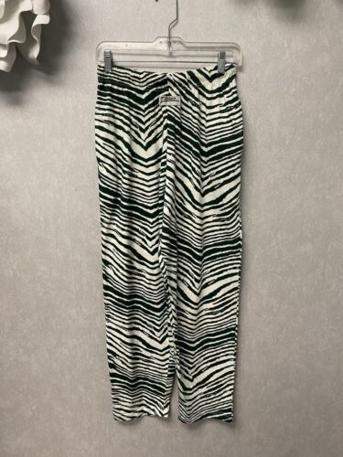 Zubaz Green/White Zebra Pocketed Pants Size Small