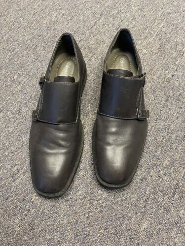 Calvin Klein Men's Dinner Monk-Strap Loafer Size 11 Smoke Grey