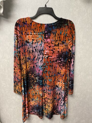 The Pyramid Collection Orange Multi Dress Size Small