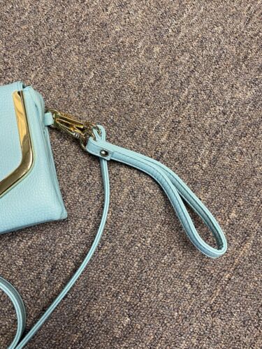 Charming Charlie  Mint/Gold Crossbody/ Wristlet Bag