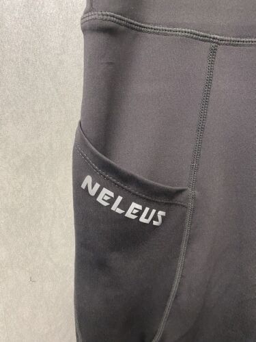 Neleus Sports Wear Grey Leggings Pockets Pull On Stretch Size XL