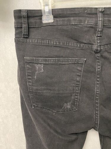 Mens DNA premium Wear distressed Jeans Black 34x30