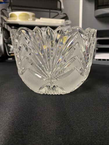 Vintage Hand Cut Lead Crystal Candy Dish