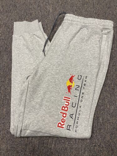 NEW Puma x Redbull Racing Traction Tapered Sweatpants Grey Pants Mens Size XL