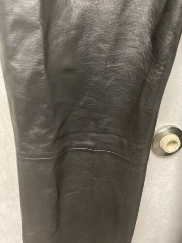 MetroStyle Women's Black Leather Pants Size 8T