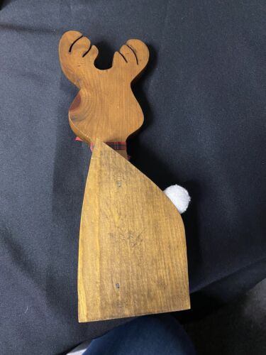 11” REINDEER Wooden SHELF Sitter Christmas