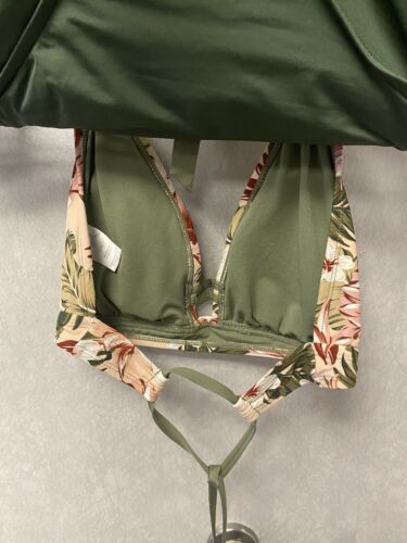 Women’s Kona Sol Halter Pink Floral Bikini Size XL