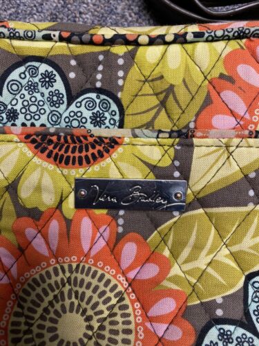 ❤️ VERA BRADLEY Flower Shower Frannie Crossbody Floral Bag Faux Leather Strap